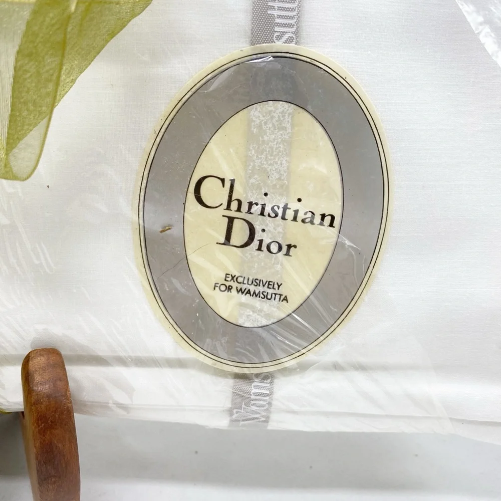 Wamsutta Christian Dior Exclusive Vintage Floral Twin Sheet Set NEW Old Stock